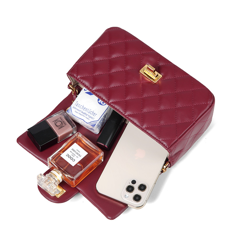 Quilted Genuine Leather Crossbody Bag LH3091S_6 Colors