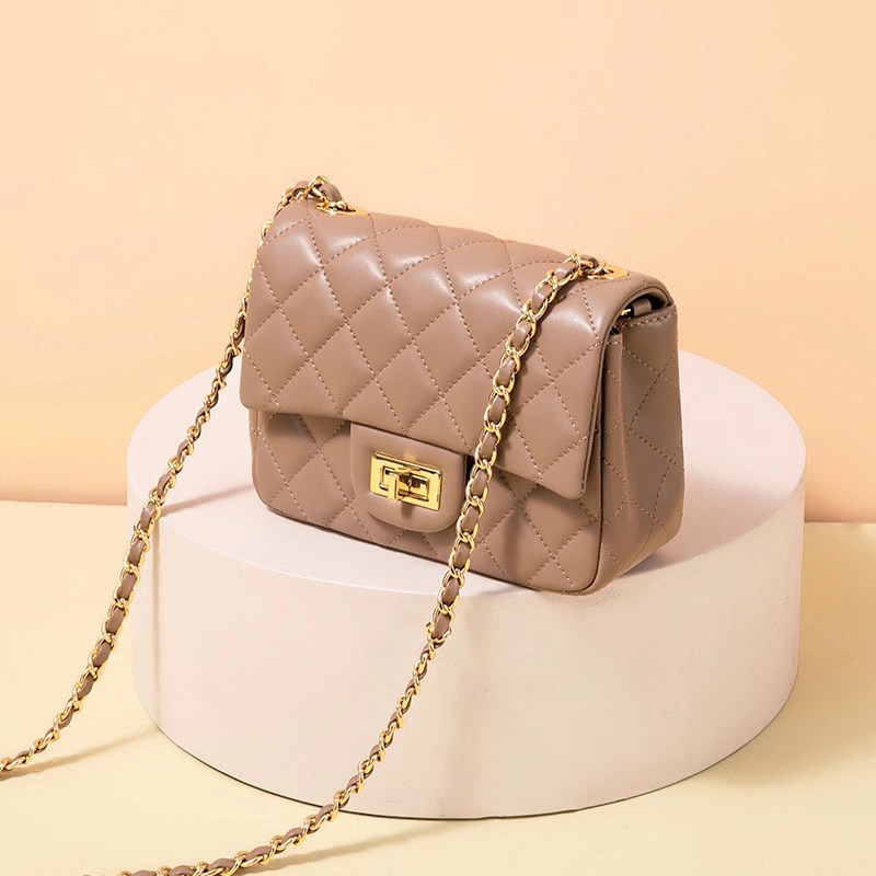 Quilted Genuine Leather Crossbody Bag LH3091S_6 Colors