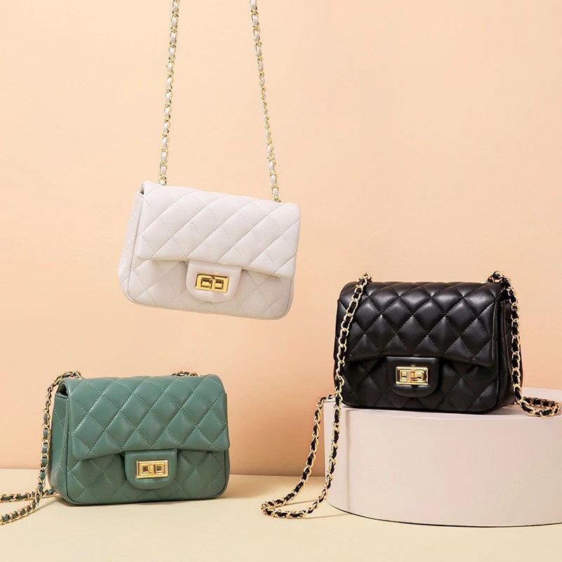 Quilted Genuine Leather Crossbody Bag LH3091S_6 Colors
