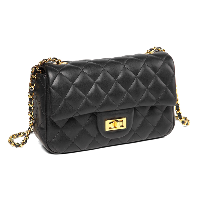 Quilted Genuine Leather Crossbody Bag LH3091XS_6 Colors
