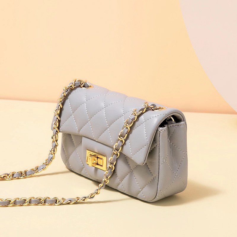 Quilted Genuine Leather Crossbody Bag LH3091XS_6 Colors