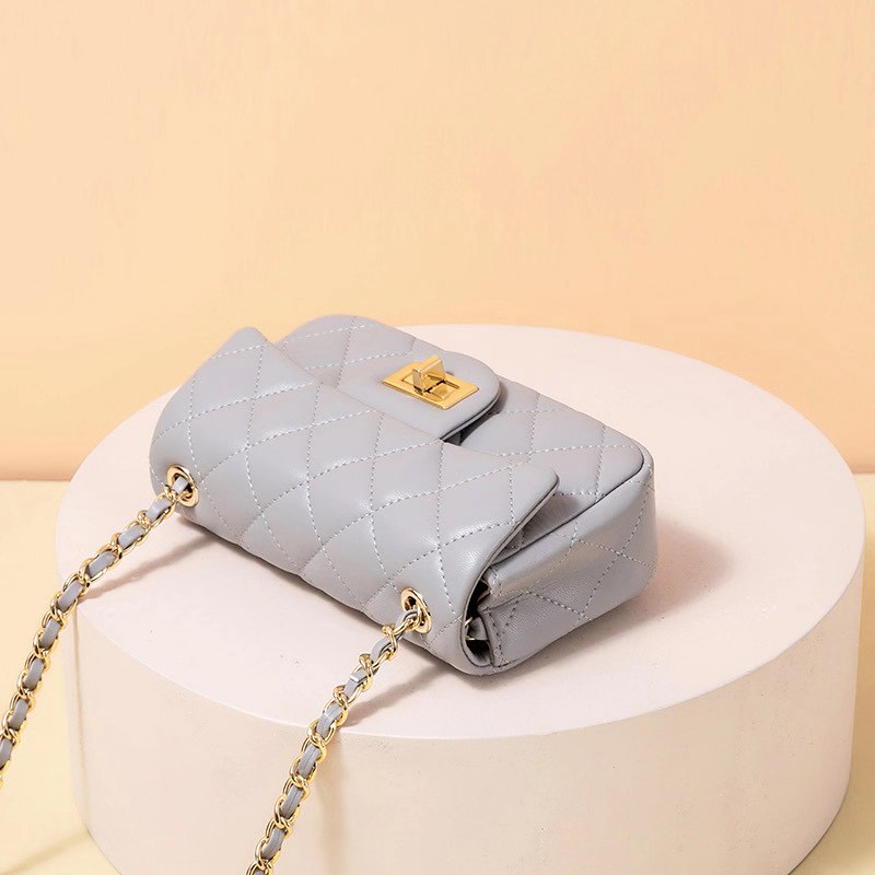 Quilted Genuine Leather Crossbody Bag LH3091XS_6 Colors
