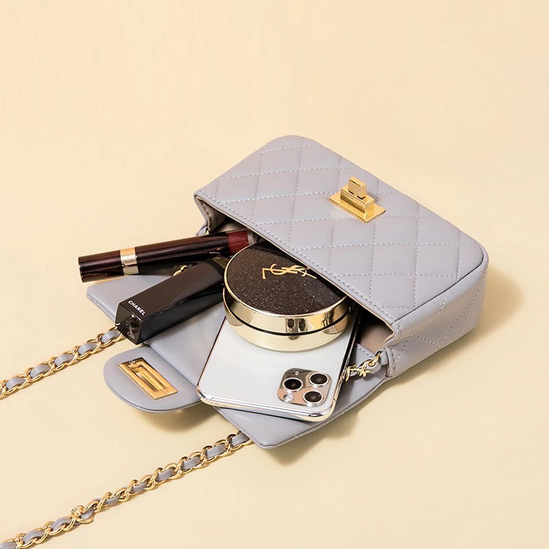 Quilted Genuine Leather Crossbody Bag LH3091XS_6 Colors