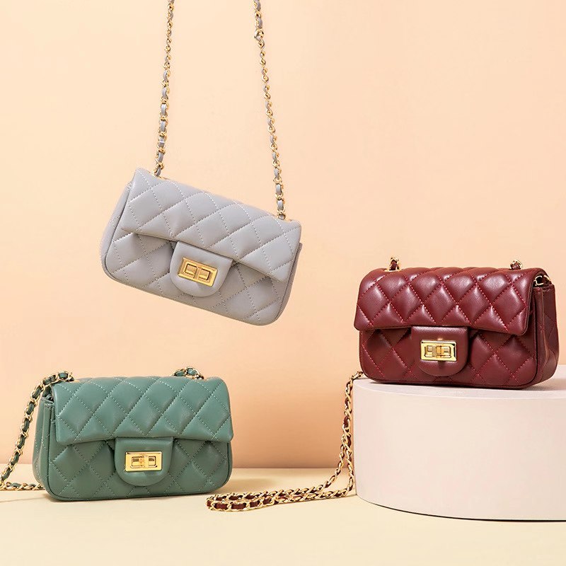 Quilted Genuine Leather Crossbody Bag LH3091XS_6 Colors