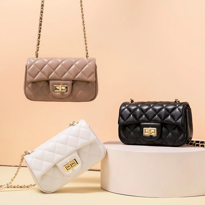 Quilted Genuine Leather Crossbody Bag LH3091XS_6 Colors