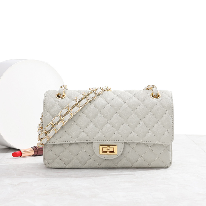 Quilted Leather Crossbody Bag Women Leather Purse LH3657_4 Colors
