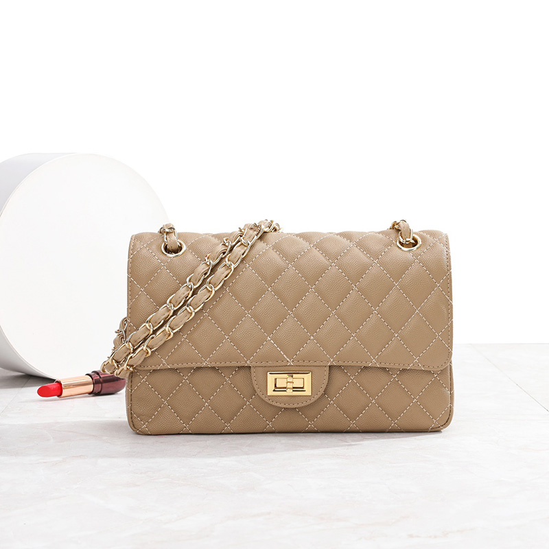 Quilted Leather Crossbody Bag Women Leather Purse LH3657_4 Colors