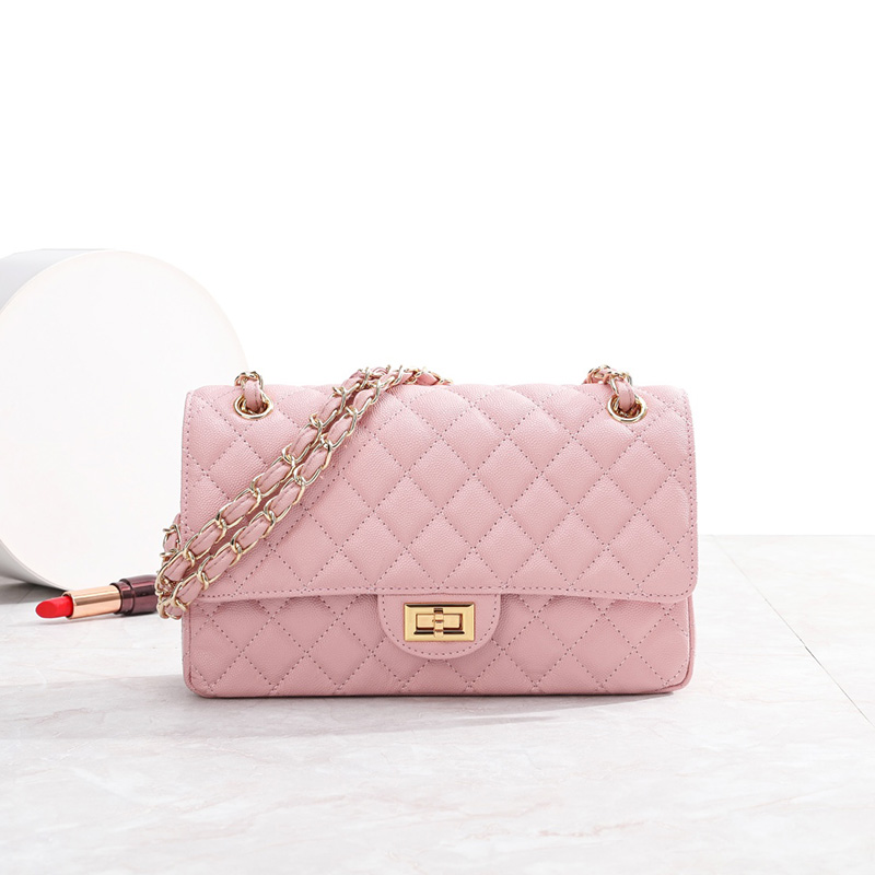 Quilted Leather Crossbody Bag Women Leather Purse LH3657_4 Colors