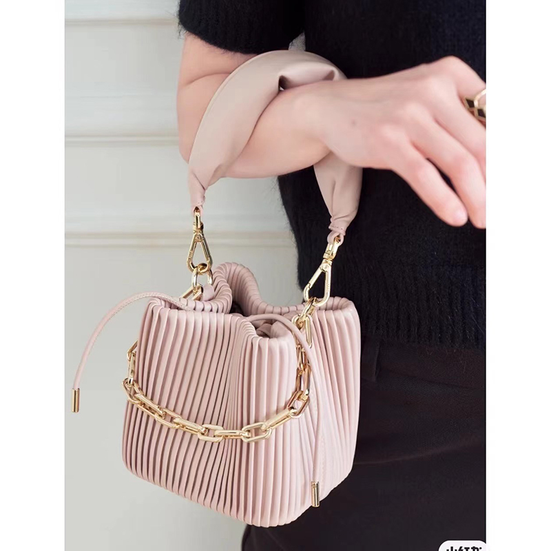 Quilted Leather Tote Bucket Bag Leather Purse LH3609_11 Colors