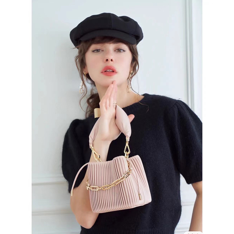 Quilted Leather Tote Bucket Bag Leather Purse LH3609_11 Colors