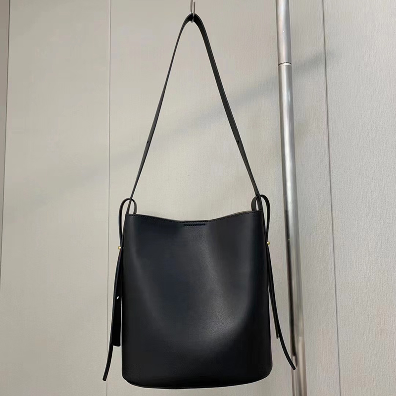 Real Leather Barrel Bag Women Shoulder Purse LH3472_5 Colors
