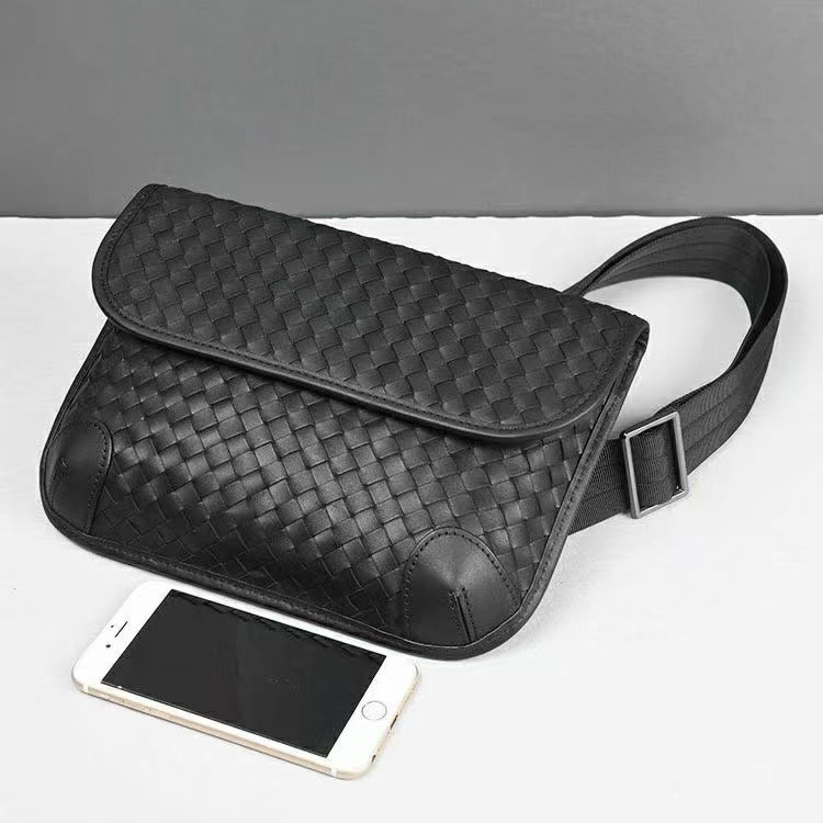 Sheepskin Woven Leather Crossbody Bag LH3210