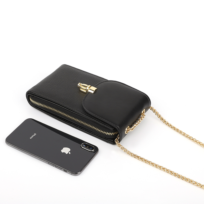 Smart Real Leather Phone Case Leather Pocket Bag LH2843_2 Colors