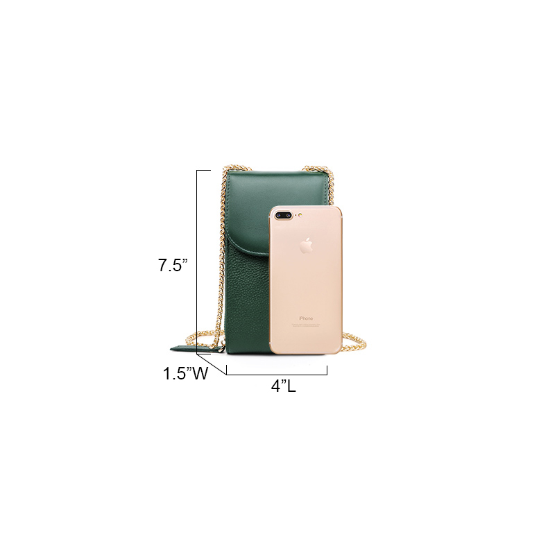 Smart Real Leather Phone Case Leather Pocket Bag LH2843_2 Colors