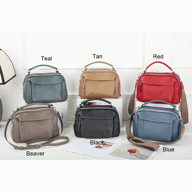 Soft Leather Purse Women Handbags Personalized LH3620_6 Colors