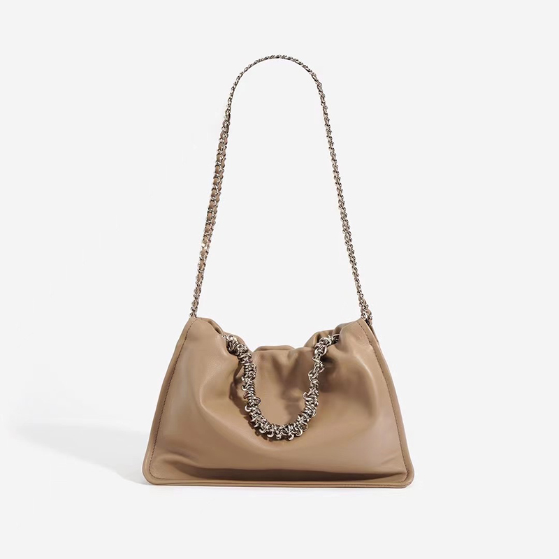 Soft Real Leather Hobo Bag Slouchy Bag LH3575_5 Colors