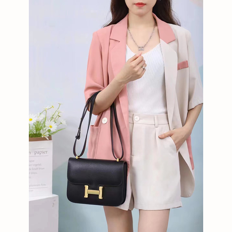 Solid Shape Patent Leather Crossbody Bag LH3452L_10 Colors