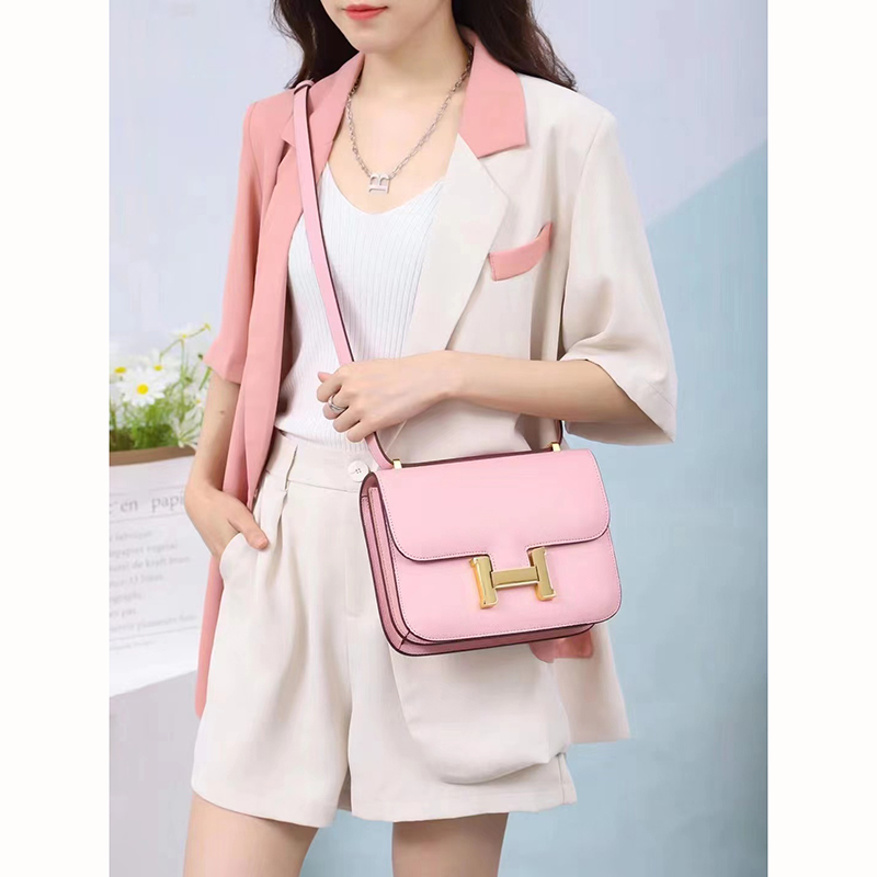 Solid Shape Patent Leather Crossbody Bag LH3452L_10 Colors