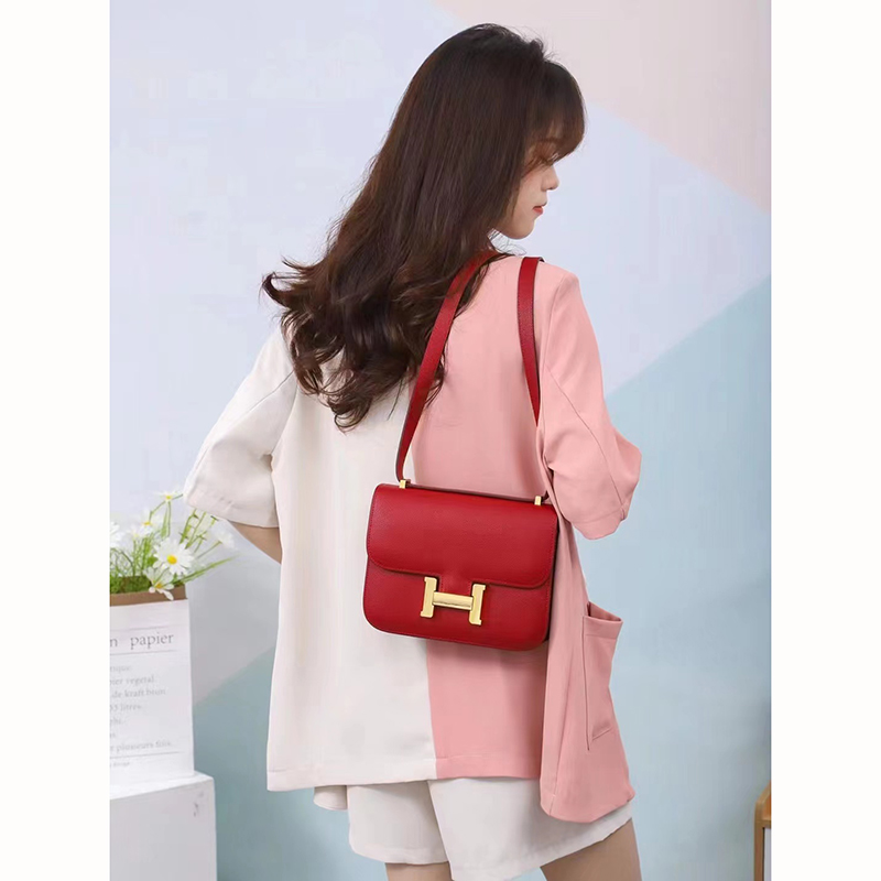 Solid Shape Patent Leather Crossbody Bag LH3452L_10 Colors