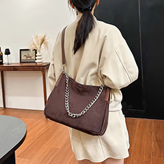 Suede Cowhide Leather Shoulder Bag for Women LH3599_4 Colors