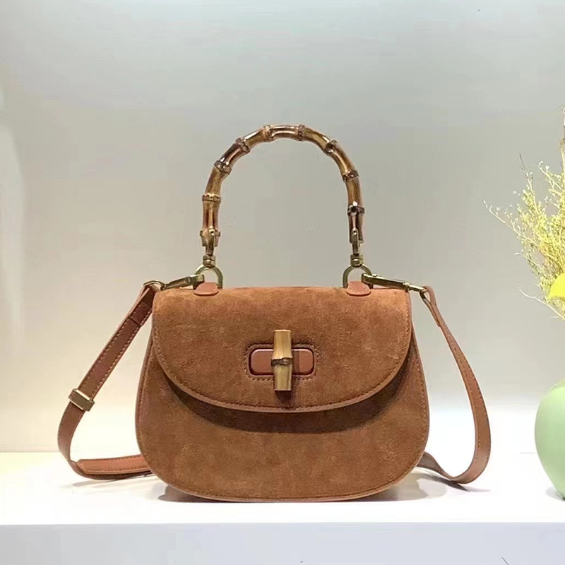 Suede Leather Satchel Bag Womens Crossbody Bag LH3450_5 Colors