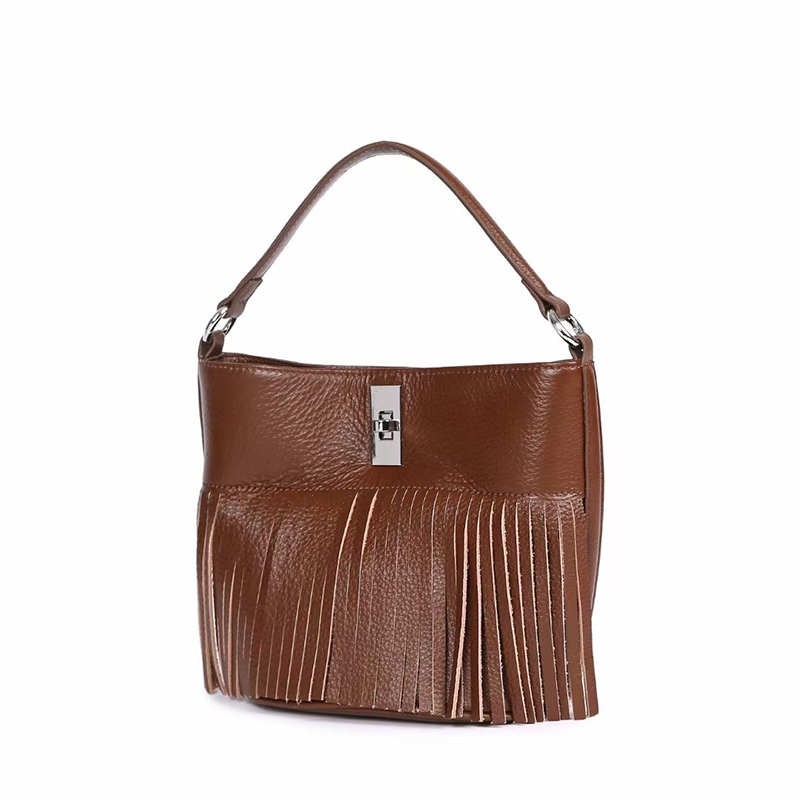Tassels Leather Handbags Women Tote Bag LH3636_5 Colors
