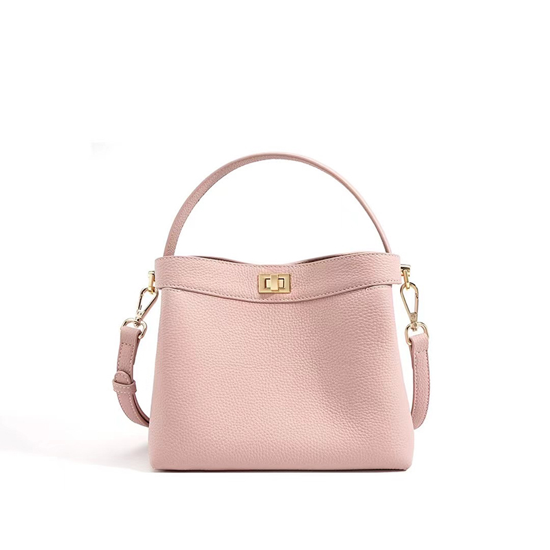 Trendy Real Leather Tote Women Handbag LH3577_4 Colors