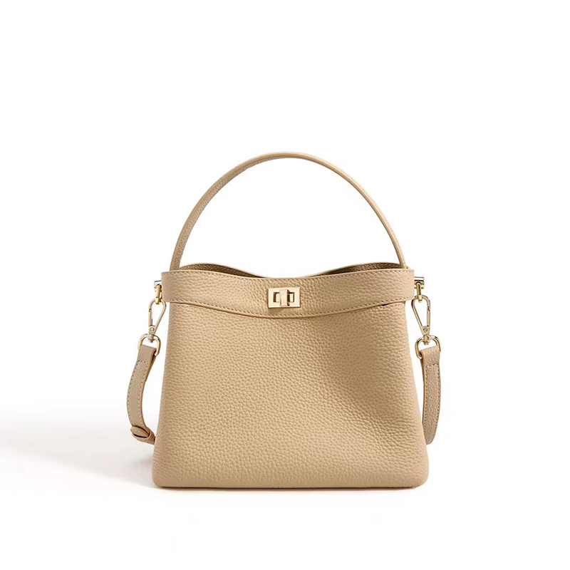 Trendy Real Leather Tote Women Handbag LH3577_4 Colors