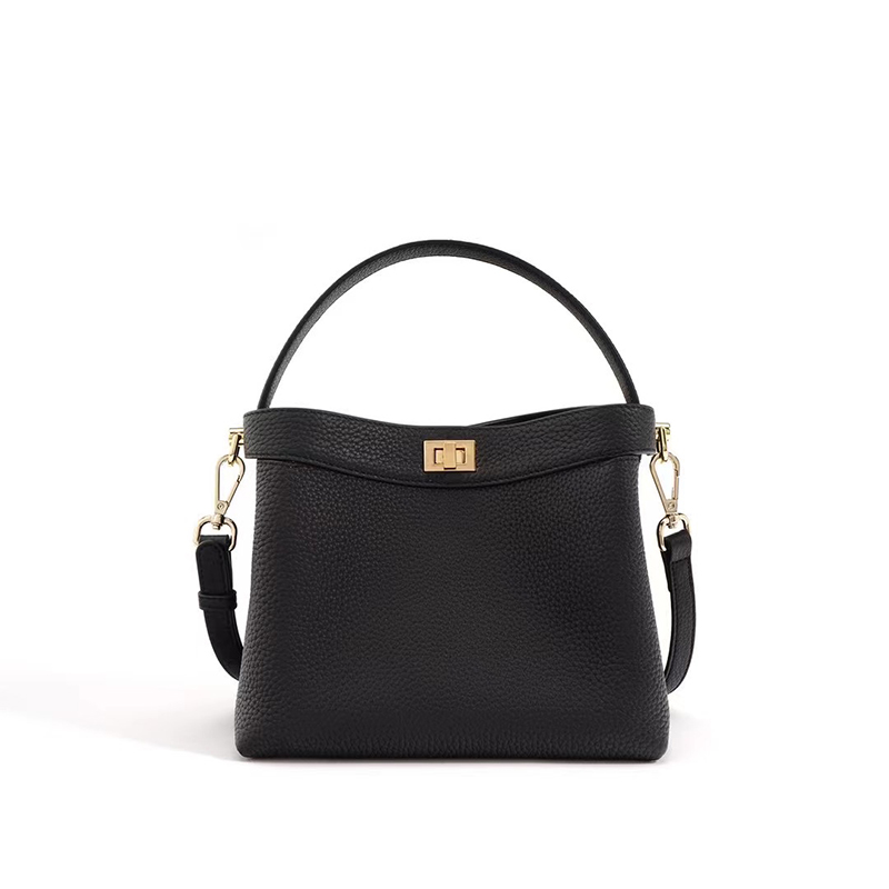 Trendy Real Leather Tote Women Handbag LH3577_4 Colors