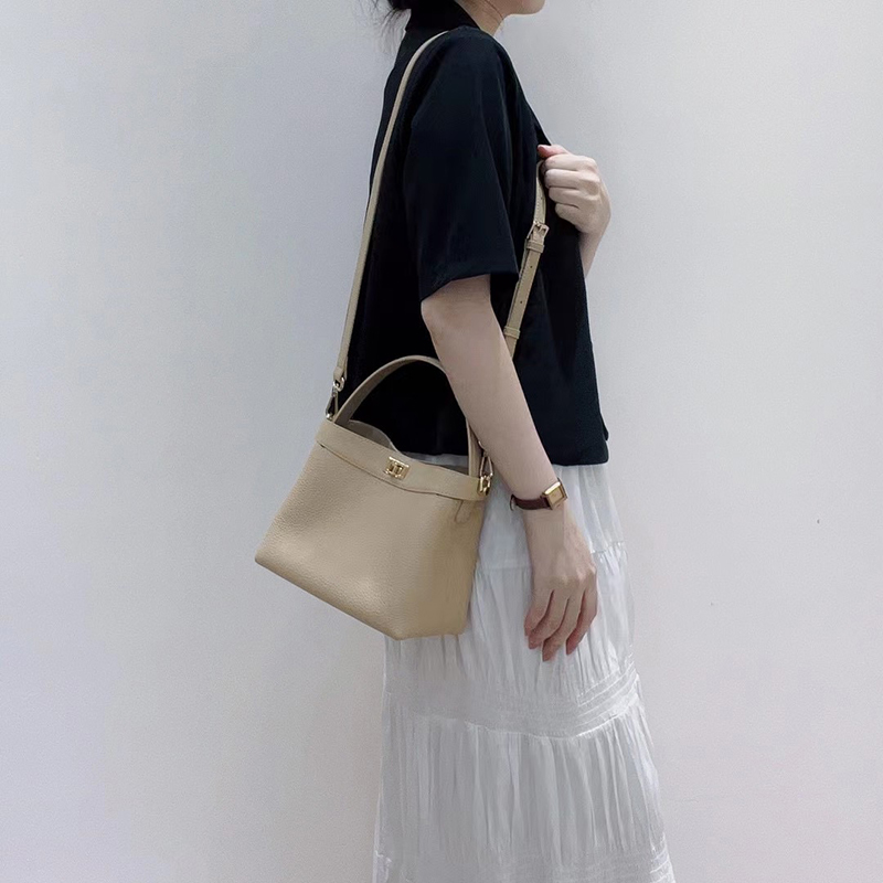 Trendy Real Leather Tote Women Handbag LH3577_4 Colors