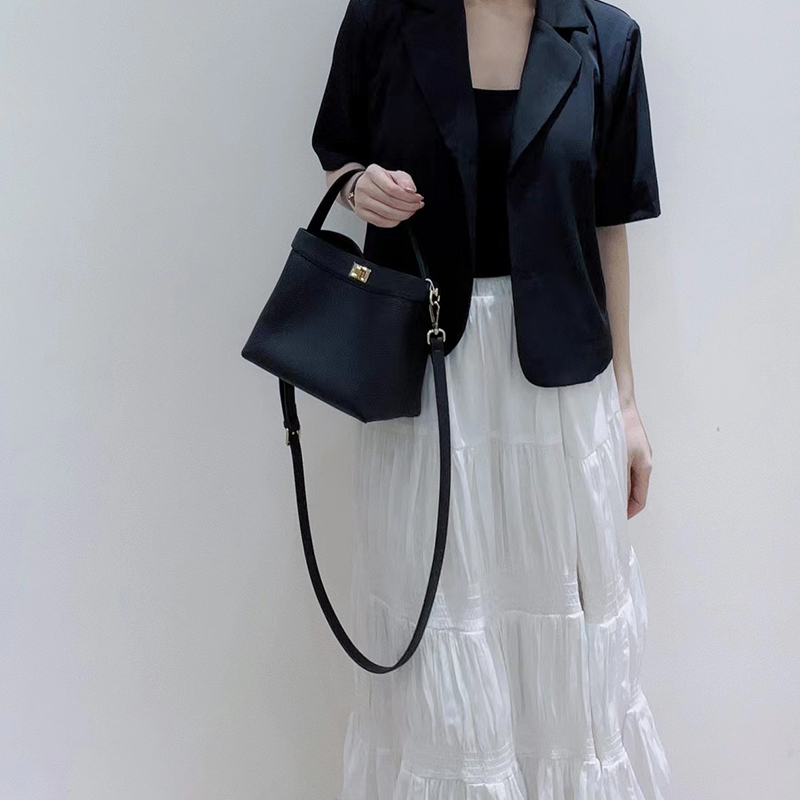 Trendy Real Leather Tote Women Handbag LH3577_4 Colors