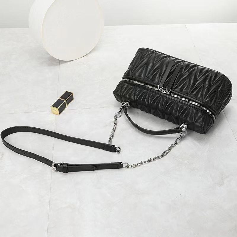Trendy Women Qulited Leather Tote Satchel Bag LH3659_4 Colors