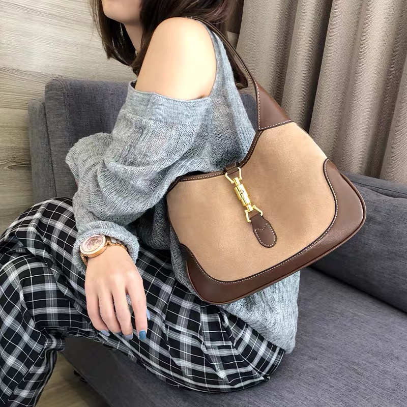 Typical Women Suede Leather Hobo Slouchy Bag H3226L