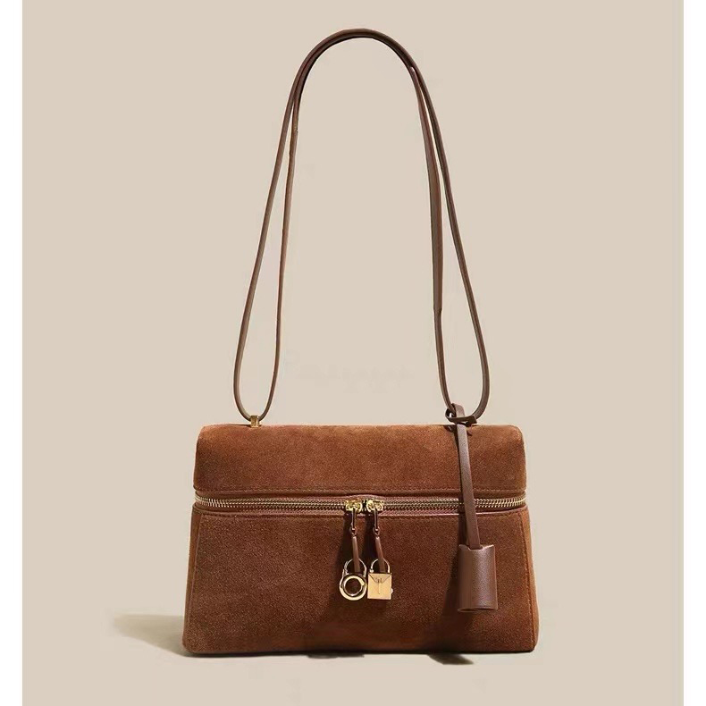 Typical Womens Suede Leather Satchel Bag LH3606_2 Colors