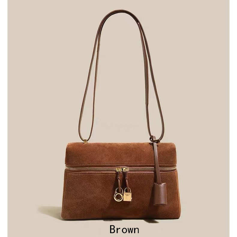 Typical Womens Suede Leather Satchel Bag LH3606_2 Colors