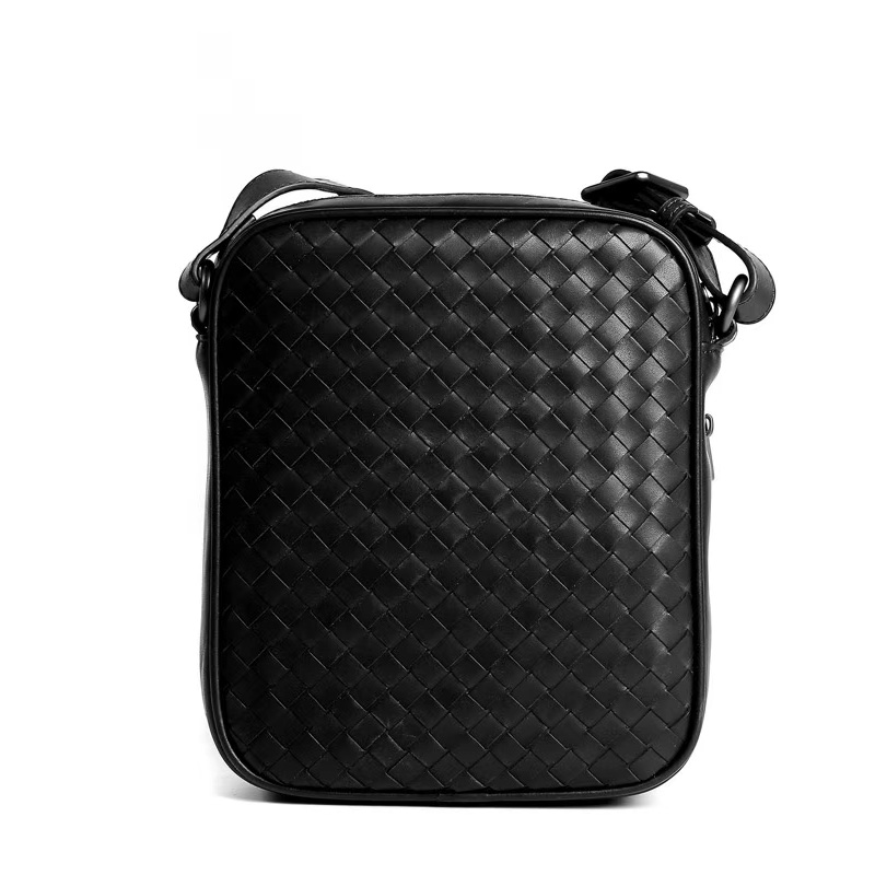 Vertical Woven Sheepskin Leather Crossbody Bag LH2891