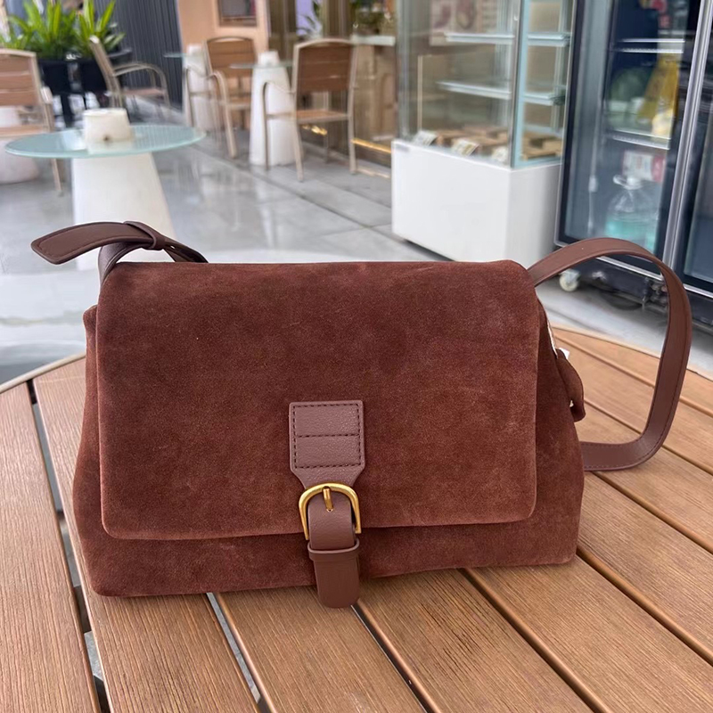 Vintage Womens Suede Leather Satchel Bag LH3604_2 Colors