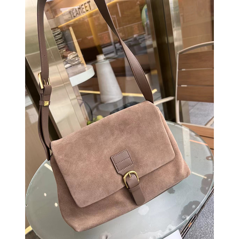 Vintage Womens Suede Leather Satchel Bag LH3604_2 Colors