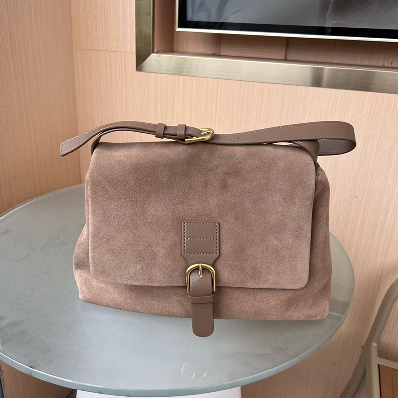Vintage Womens Suede Leather Satchel Bag LH3604_2 Colors