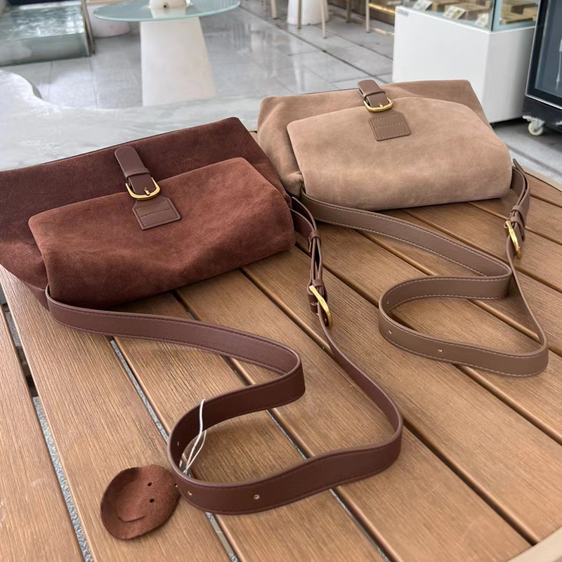 Vintage Womens Suede Leather Satchel Bag LH3604_2 Colors