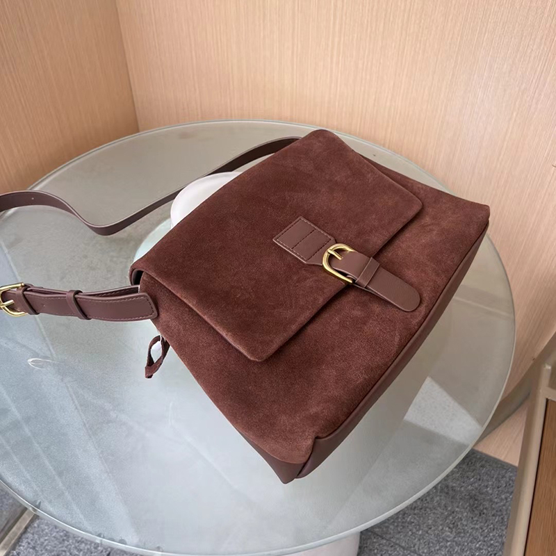Vintage Womens Suede Leather Satchel Bag LH3604_2 Colors