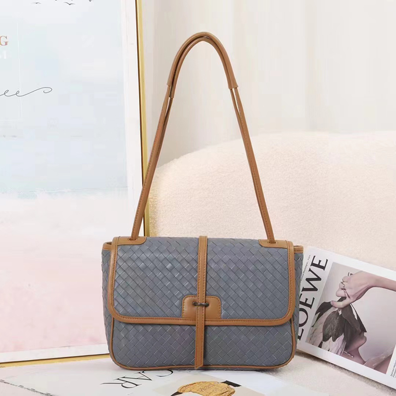 Woven Sheepskin Leather Corssbody Bag Ladies Handbag LH3376_4 Colors