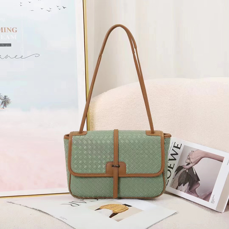 Woven Sheepskin Leather Corssbody Bag Ladies Handbag LH3376_4 Colors