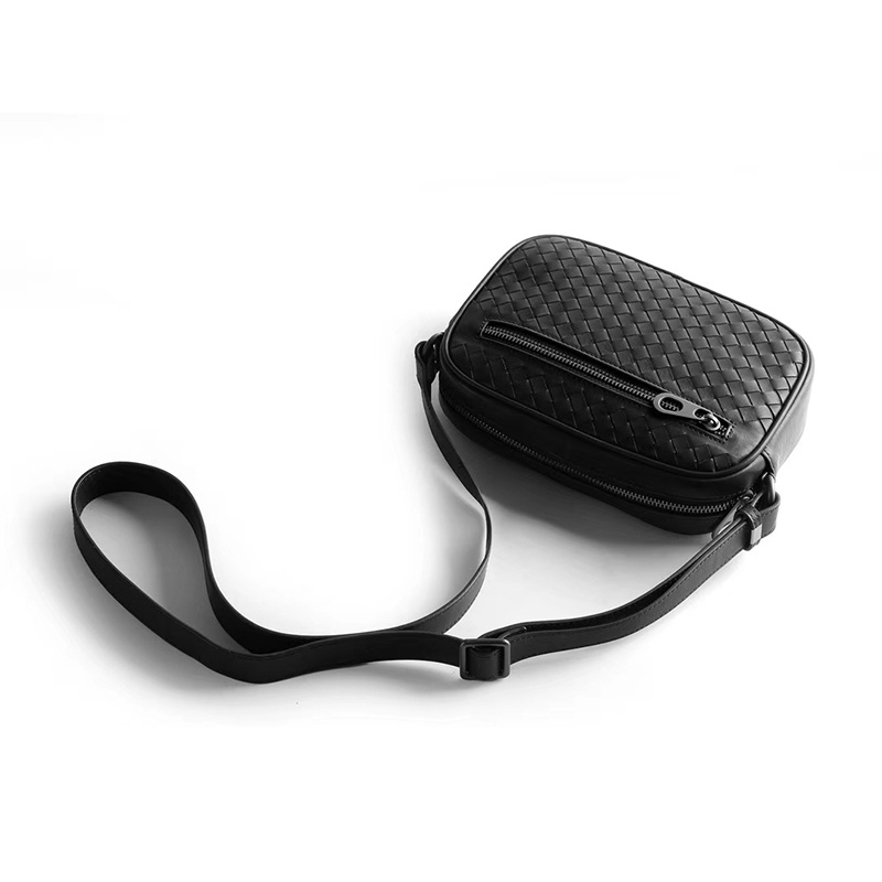 Woven Sheepskin Leather Crossbody Bag LH2892