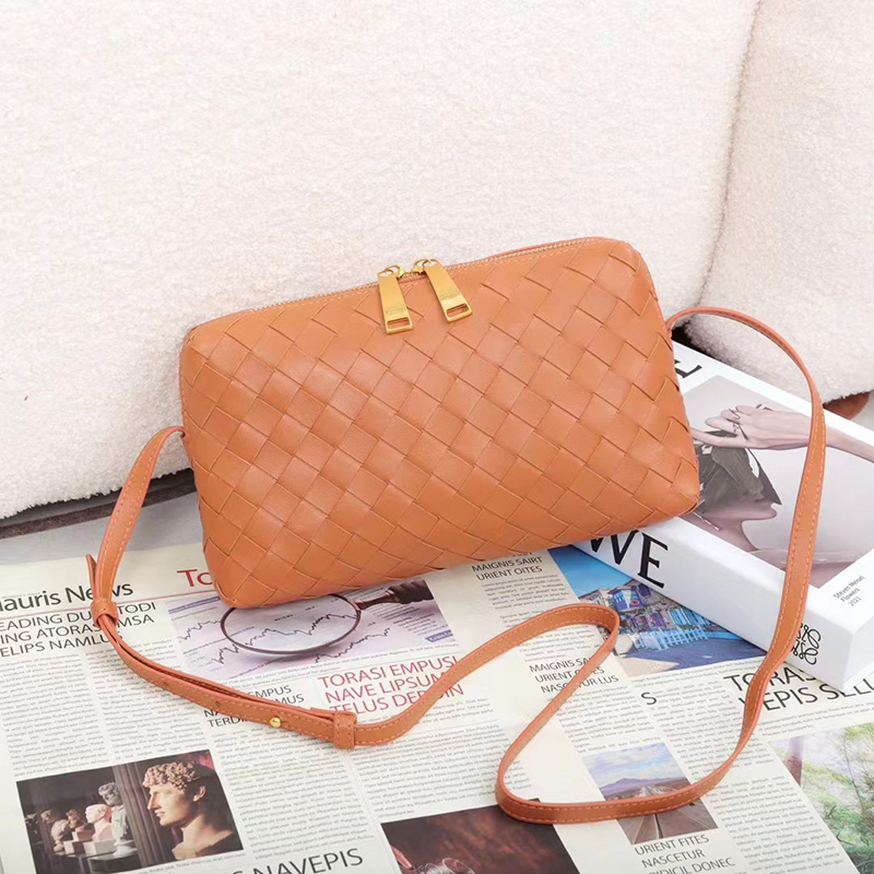 Woven Sheepskin Leather Crossbody Bag Sling Bag LH3655_5 Colors