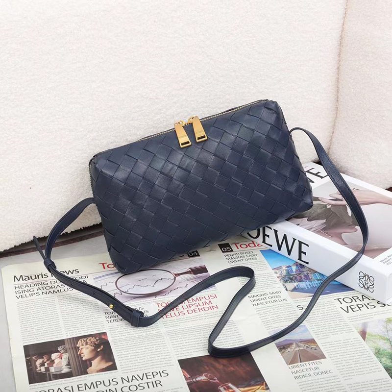 Woven Sheepskin Leather Crossbody Bag Sling Bag LH3655_5 Colors