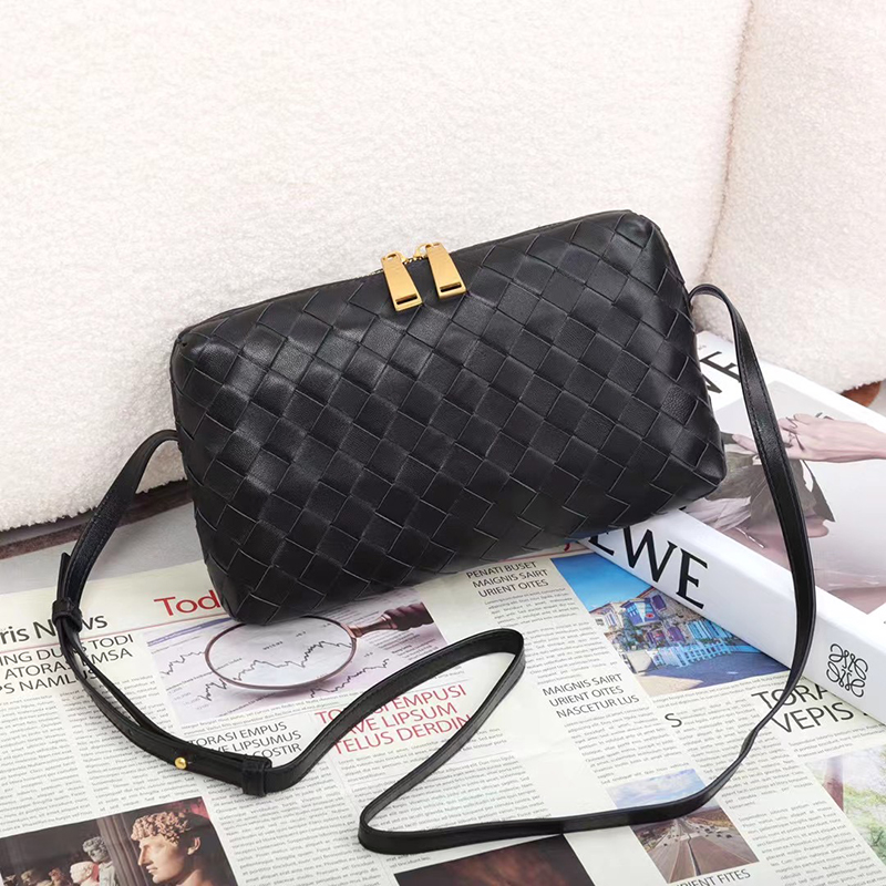Woven Sheepskin Leather Crossbody Bag Sling Bag LH3655_5 Colors