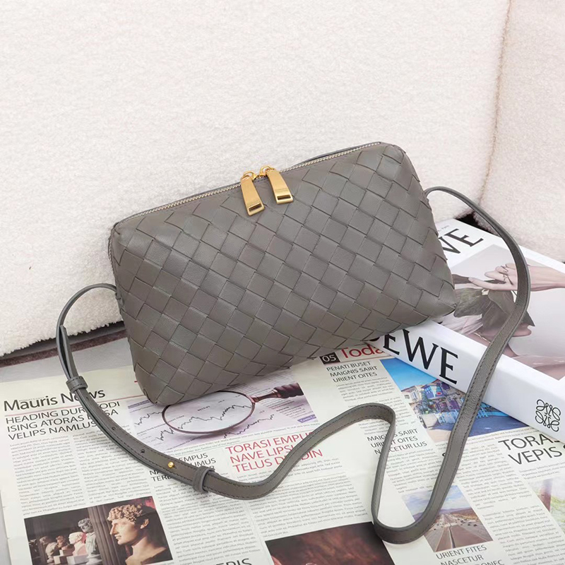 Woven Sheepskin Leather Crossbody Bag Sling Bag LH3655_5 Colors