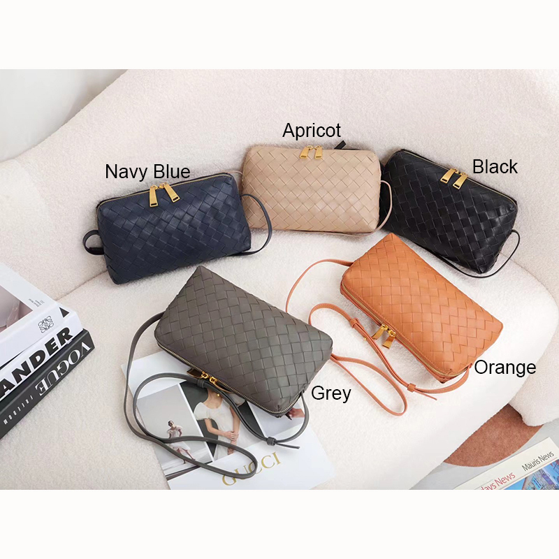 Woven Sheepskin Leather Crossbody Bag Sling Bag LH3655_5 Colors