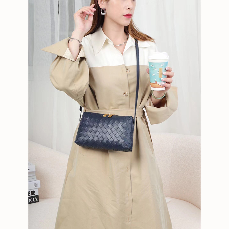 Woven Sheepskin Leather Crossbody Bag Sling Bag LH3655_5 Colors